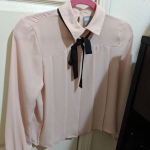 Asos Nude pink blouse